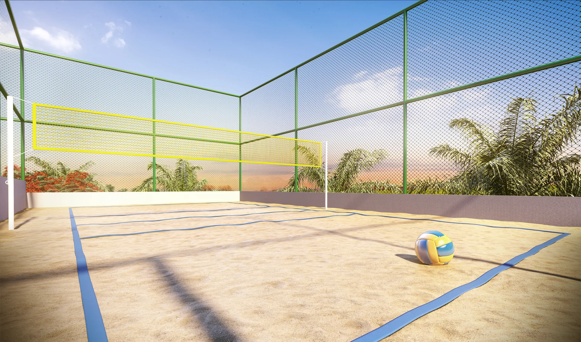 Quadra de Vôlei